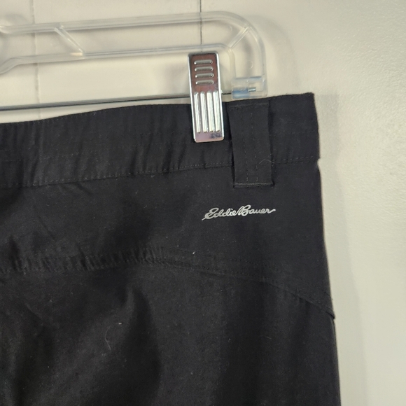 Eddie Bauer Rainier Capri Pants Cropped Pants Black Hiking Activewear Womens 10 - Picture 6 of 13